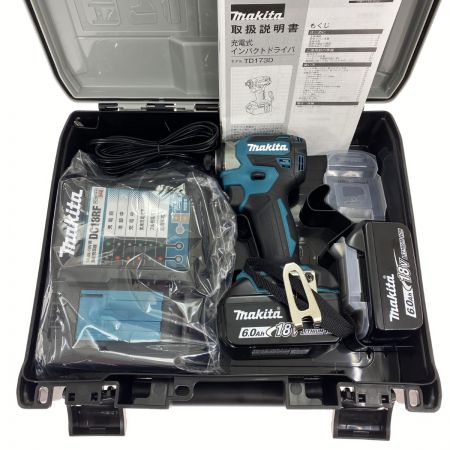  MAKITA マキタ 18V 充電式インパクトドライバ TD173DRGX ブルー 充電器・充電池2個・ケース付