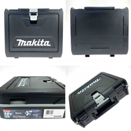  MAKITA マキタ 18V 充電式インパクトドライバ TD173D ブラック 充電器・充電池2個・ケース付