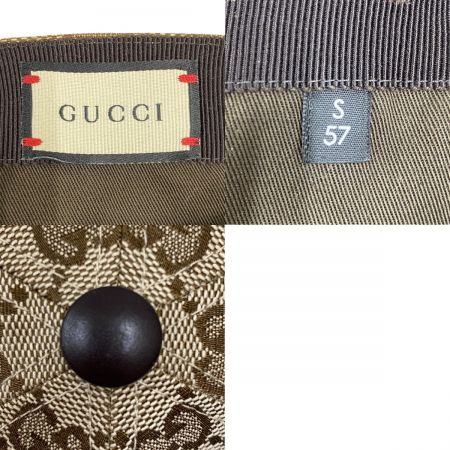  GUCCI グッチ GGキャンバス シェリーライン ベースボールキャップ Sサイズ(57cm) 200035