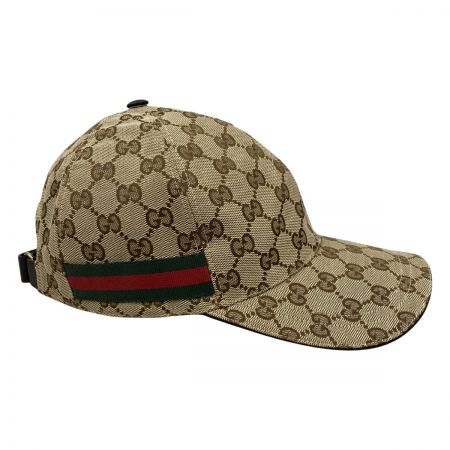  GUCCI グッチ GGキャンバス シェリーライン ベースボールキャップ Sサイズ(57cm) 200035