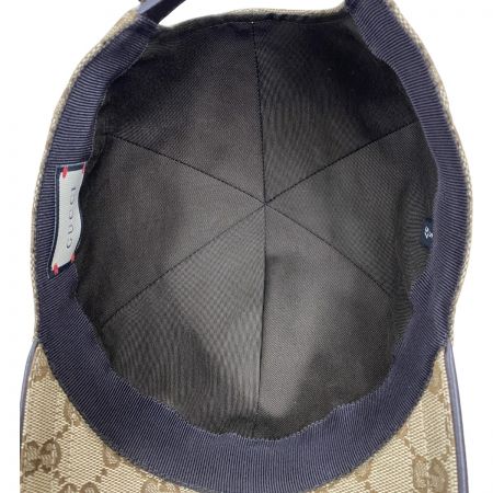  GUCCI グッチ GGキャンバス シェリーライン ベースボールキャップ Sサイズ(57cm) 200035