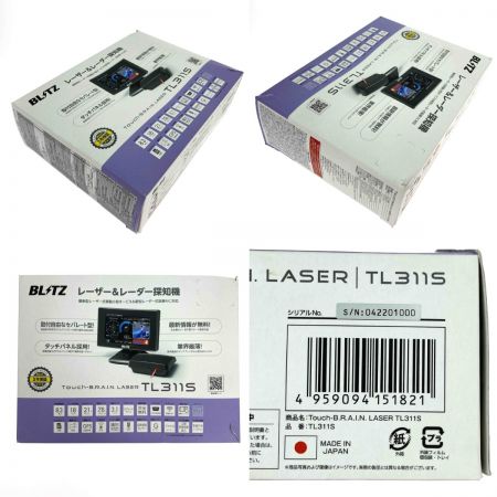  BLITZ ブリッツ Touch-B.R.A.I.N. LASER TL311S レーザー＆レーダー探知機 SDカード欠品