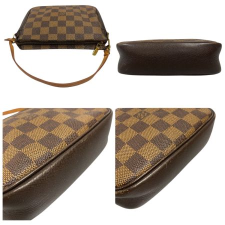  LOUIS VUITTON ルイヴィトン ダミエ トゥルースメイクアップ アクセサリーポーチ ジャンク品 N51982 ブラウン