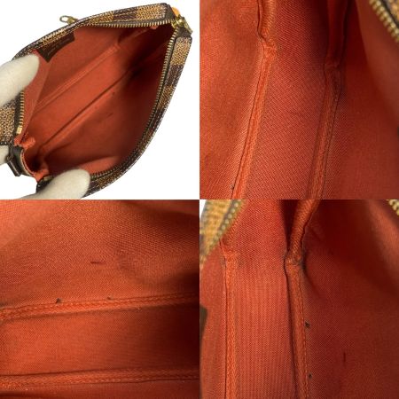  LOUIS VUITTON ルイヴィトン ダミエ トゥルースメイクアップ アクセサリーポーチ ジャンク品 N51982 ブラウン