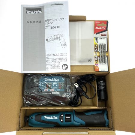  MAKITA マキタ 充電式ペンインパクトドライバ 7.2V TD021DSHSP 未使用品 ビット3本付き