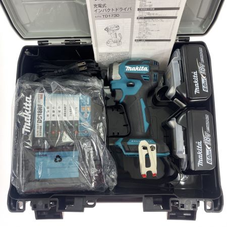  MAKITA マキタ 18V 充電式インパクトドライバ TD173DRGX ブルー 充電器・充電池2個・ケース付
