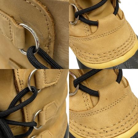  SOREL ソレル ユースカリブー ウォータープルーフ  スノーブーツ  23cm LY1000-291 バフ