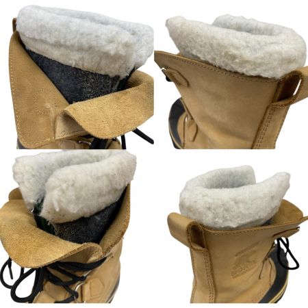  SOREL ソレル ユースカリブー ウォータープルーフ  スノーブーツ  23cm LY1000-291 バフ
