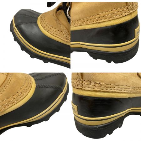  SOREL ソレル ユースカリブー ウォータープルーフ  スノーブーツ  23cm LY1000-291 バフ