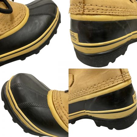  SOREL ソレル ユースカリブー ウォータープルーフ  スノーブーツ  23cm LY1000-291 バフ