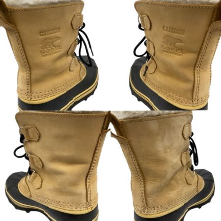  SOREL ソレル ユースカリブー ウォータープルーフ  スノーブーツ  23cm LY1000-291 バフ