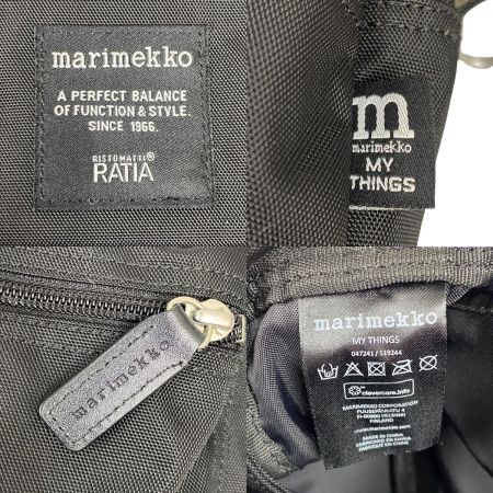  Marimekko マリメッコ ショルダーバッグ 047241 ブラック