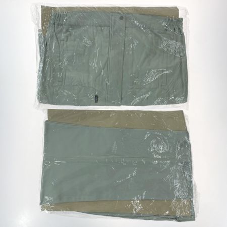  XEBEC ジーベック 作業着 上下セット 長袖 上Lサイズ・下85cm メンズ モスグリーン (8)