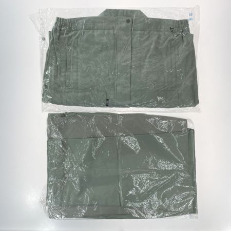  XEBEC ジーベック 作業着 上下セット 長袖 上Lサイズ・下85cm メンズ モスグリーン (9)