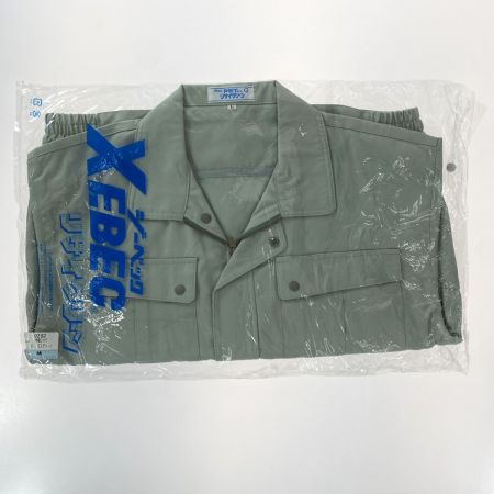  XEBEC ジーベック 作業着 上下セット 長袖 上Lサイズ・下85cm メンズ モスグリーン (9)