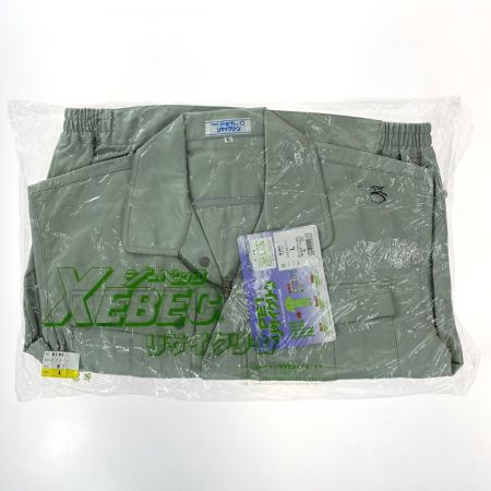  XEBEC ジーベック 作業着 上下セット 長袖 上Lサイズ・下85cm メンズ モスグリーン (11)
