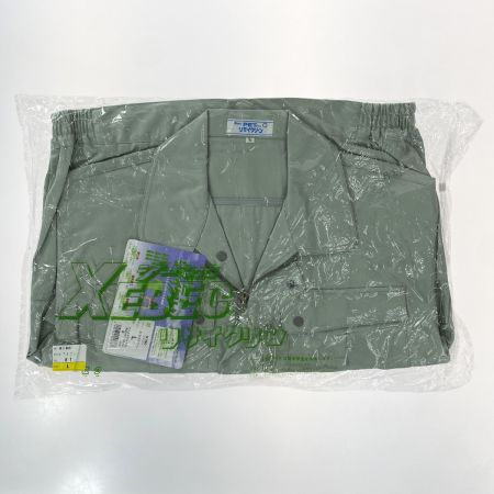  XEBEC ジーベック 作業着 上下セット 長袖 上Lサイズ・下85cm メンズ モスグリーン (12)