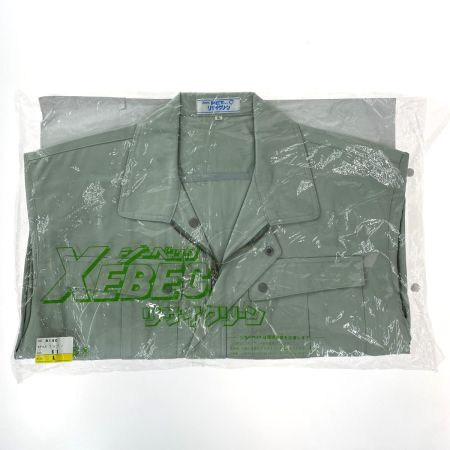  XEBEC ジーベック 作業着 上下セット 長袖 上Lサイズ・下85cm メンズ モスグリーン (13)