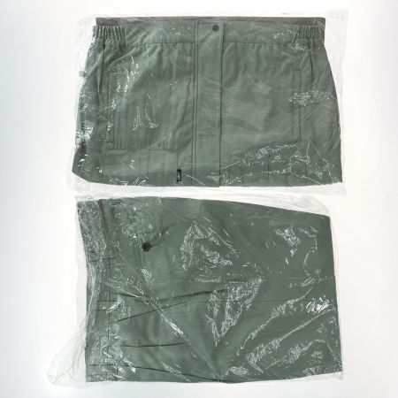  XEBEC ジーベック 作業着 上下セット 長袖 上Lサイズ・下85cm メンズ モスグリーン (10)