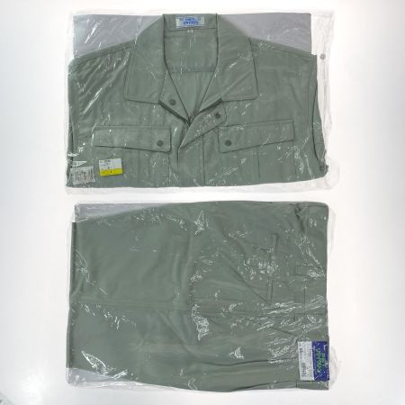  XEBEC ジーベック 作業着 上下セット 長袖 上Lサイズ・下85cm メンズ モスグリーン (6)