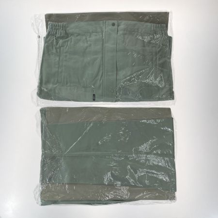  XEBEC ジーベック 作業着 上下セット 長袖 上Lサイズ・下85cm メンズ モスグリーン (6)