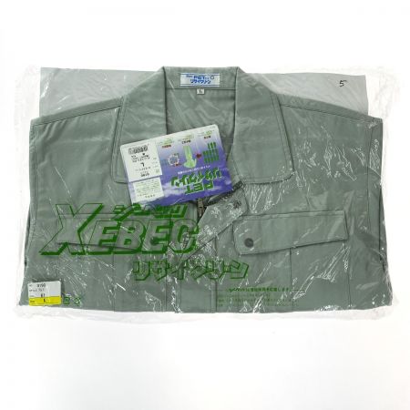  XEBEC ジーベック 作業着 上下セット 長袖 上Lサイズ・下82cm メンズ モスグリーン (5)