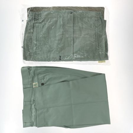  XEBEC ジーベック 作業着 上下セット 長袖 上Lサイズ・下85cm メンズ モスグリーン (4)