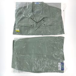 ## XEBEC ジーベック 作業着 上下セット 長袖 上Lサイズ・下85cm メンズ モスグリーン (3) Aランク