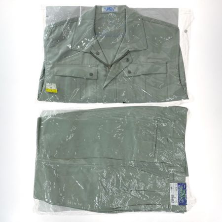  XEBEC ジーベック 作業着 上下セット 長袖 上Lサイズ・下85cm メンズ モスグリーン (3)