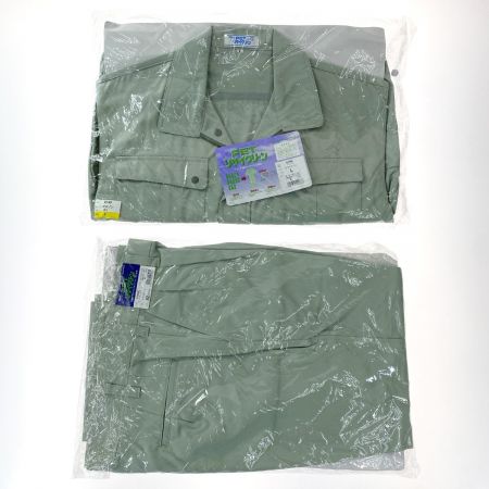  XEBEC ジーベック 作業着 上下セット 長袖 上Lサイズ・下82cm メンズ モスグリーン (2)