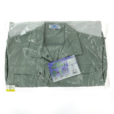  XEBEC ジーベック 作業着 上下セット 長袖 上Lサイズ・下82cm メンズ モスグリーン (2)