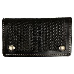 ## AKER 長財布 レザー 使用感有 ブラック Cランク