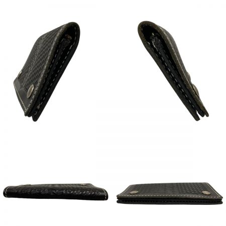  AKER 長財布 レザー 使用感有 ブラック