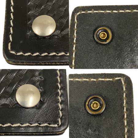  AKER 長財布 レザー 使用感有 ブラック