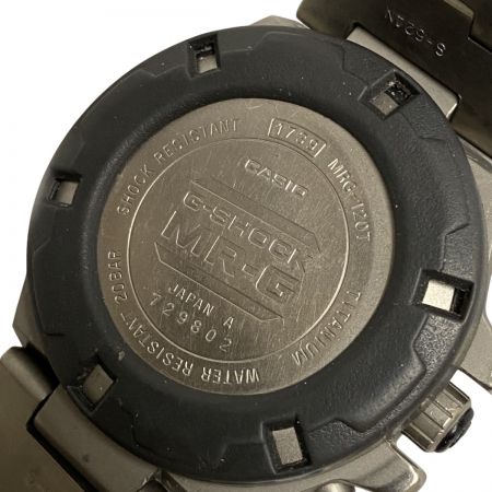  CASIO カシオ G-SHOCK MR-G レフトリューズ チタン アナログ クォーツ 全体的にキズ有 MRG-120T-1A
