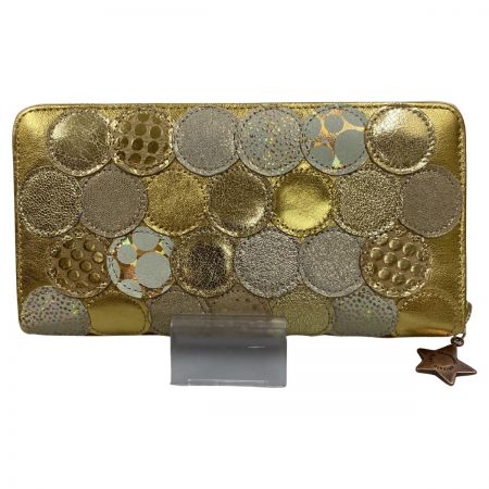  tsumori chisato ツモリチサト CARRY 新マルチドット ラウンドファスナー長財布 57093-14 ゴールド
