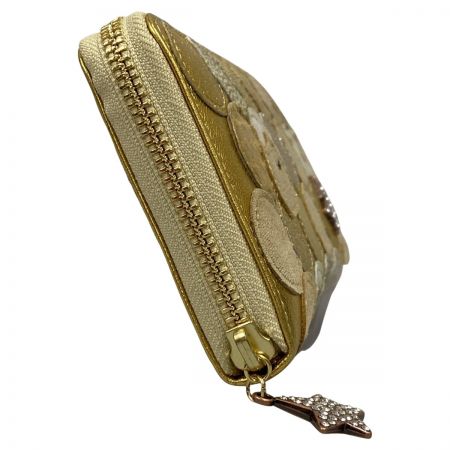  tsumori chisato ツモリチサト CARRY 新マルチドット ラウンドファスナー長財布 57093-14 ゴールド