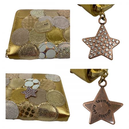  tsumori chisato ツモリチサト CARRY 新マルチドット ラウンドファスナー長財布 57093-14 ゴールド