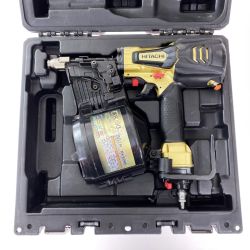 ## HITACHI 日立 高圧ロール釘打機 NV90HR メタリックゴールド ケース付 動作確認済 Cランク