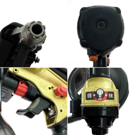  HITACHI 日立 高圧ロール釘打機 NV90HR メタリックゴールド ケース付 動作確認済