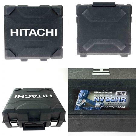 HITACHI 日立 高圧ロール釘打機 NV90HR メタリックゴールド ケース付 動作確認済