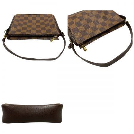  LOUIS VUITTON ルイヴィトン ダミエ トゥルースメイクアップ アクセサリーポーチ ジャンク品  N51982 ブラウン