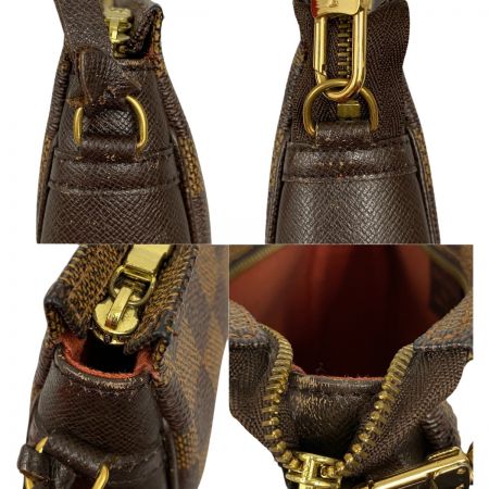  LOUIS VUITTON ルイヴィトン ダミエ トゥルースメイクアップ アクセサリーポーチ ジャンク品  N51982 ブラウン
