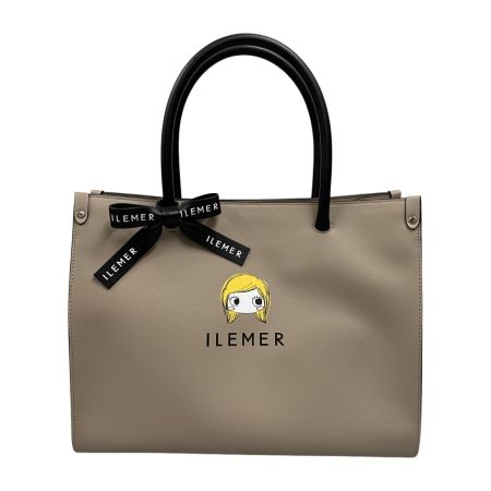  VIVI ヴィヴィ スクエアトートバッグ イーマリーちゃん グレージュ