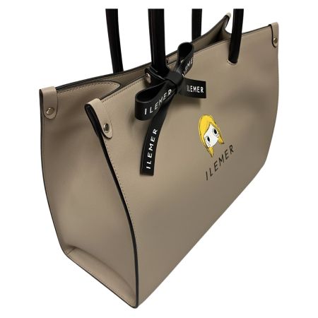  VIVI ヴィヴィ スクエアトートバッグ イーマリーちゃん グレージュ