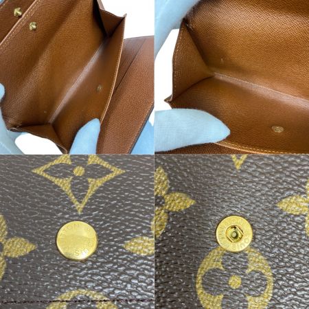  LOUIS VUITTON ルイヴィトン モノグラム ポルト トレゾール インターナショナル 3つ折り長財布 M61215