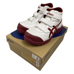 ## asics アシックス 安全靴 ウィンジョブ 24cm CP302-0126 ホワイト×バーガンディ Bランク