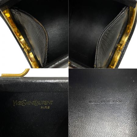  Yves Saint Laurent イブサンローラン がま口コインケース ブラック