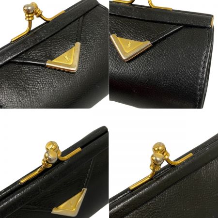  Yves Saint Laurent イブサンローラン がま口コインケース ブラック