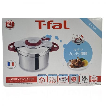 T-fal ティファール クリプソ ミニット イージー ルビーレッド 6L P4620769 圧力鍋 未開封